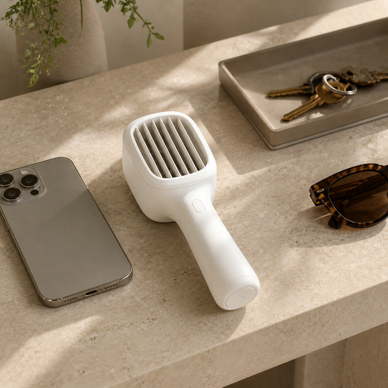 Brise Pocket Pro – Ventilateur de poche rechargeable USB – échelle en situation